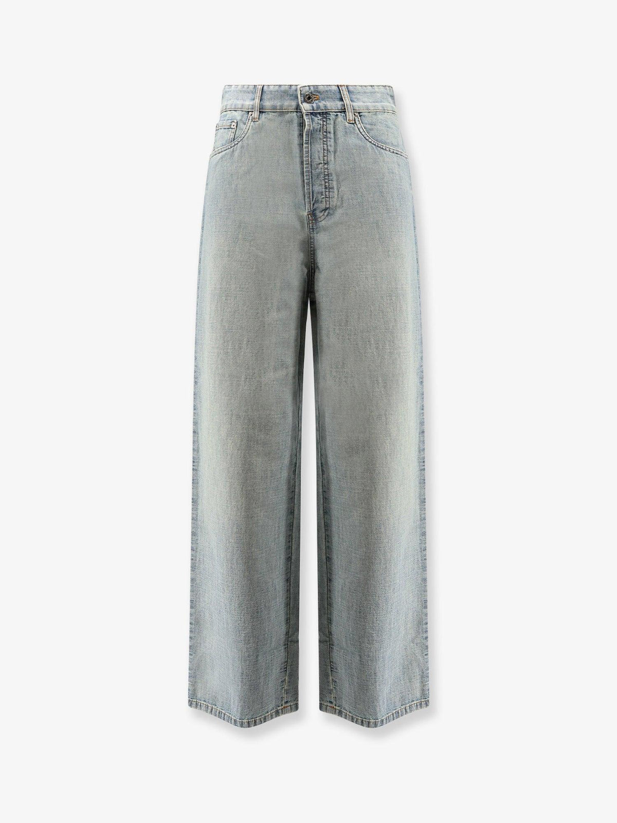 Miu Miu Blue Denim Jeans Women’s Straight-Leg Pants