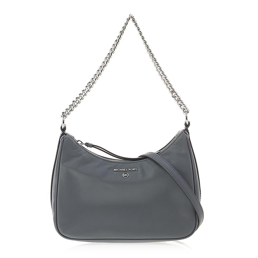 Michael Kors Jet Set Charm Shoulder Bag Women Gray Leather