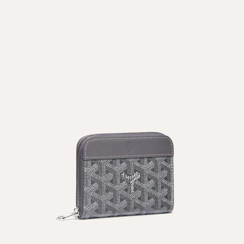 GOYARD Gray Matignon PM Card Holder Wallet for Women MATIGNPMLTY 51CL 51P