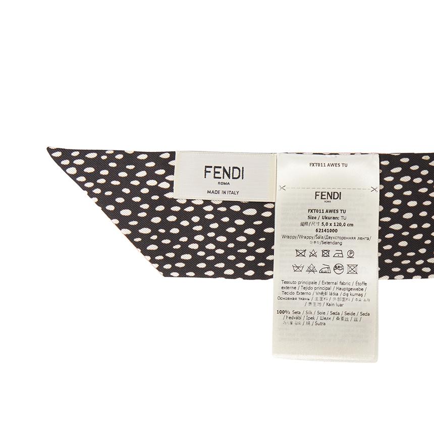 FENDI Optical Rafia Women’s Silk Scarf FXT011 AWES F1UTT