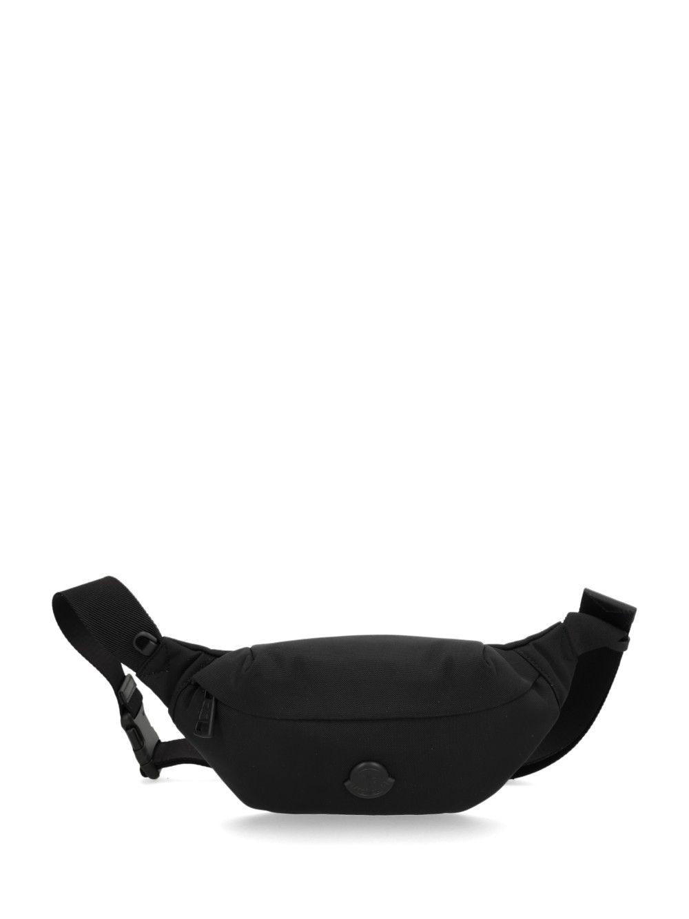Moncler Black Nylon Belt Bag for Men