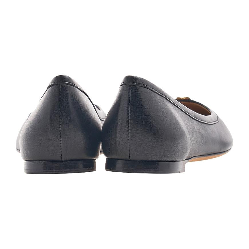 Chloe Marcie Ballerina Flats Black Leather Women’s Shoes