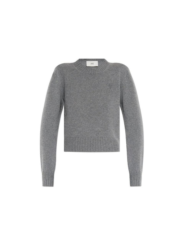 AMI Cashmere Ami de Coeur Crewneck Sweater