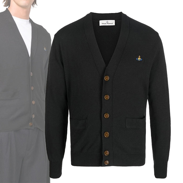 Vivienne Westwood Black Knit Cardigan for Men