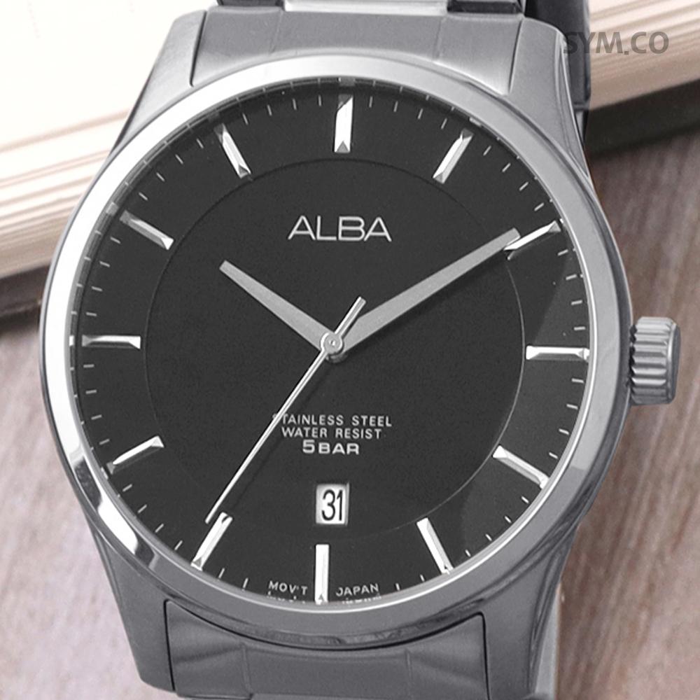 ALBA Classic Round Calendar Analog Men’s Metal Watch AS9C21 X1