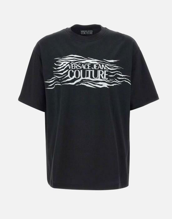 Versace Crystal Zebra Print T-Shirt 78GAH6L1J0001 899