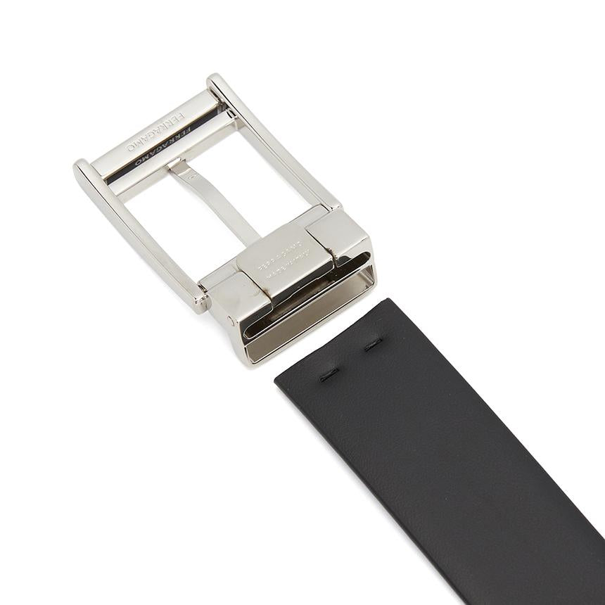 Ferragamo Men’s Reversible Leather Belt Pre-Cut 670571 0786349