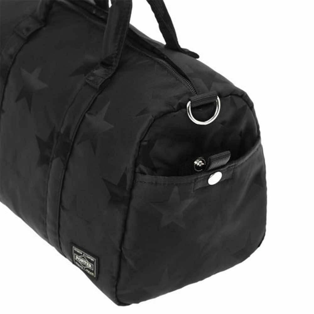 PORTER Flag Short Boston Shoulder Bag Black Crossbody 867 26869
