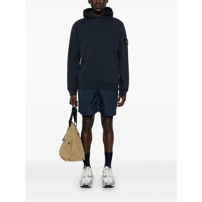 STONE ISLAND Navy Wappen Patch Hoodie Pullover Sweatshirt S156100037 S0060 V0020