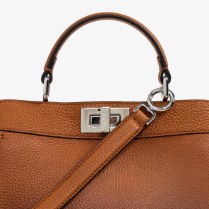 FENDI Peekaboo ISeeU Small Leather Shoulder Bag