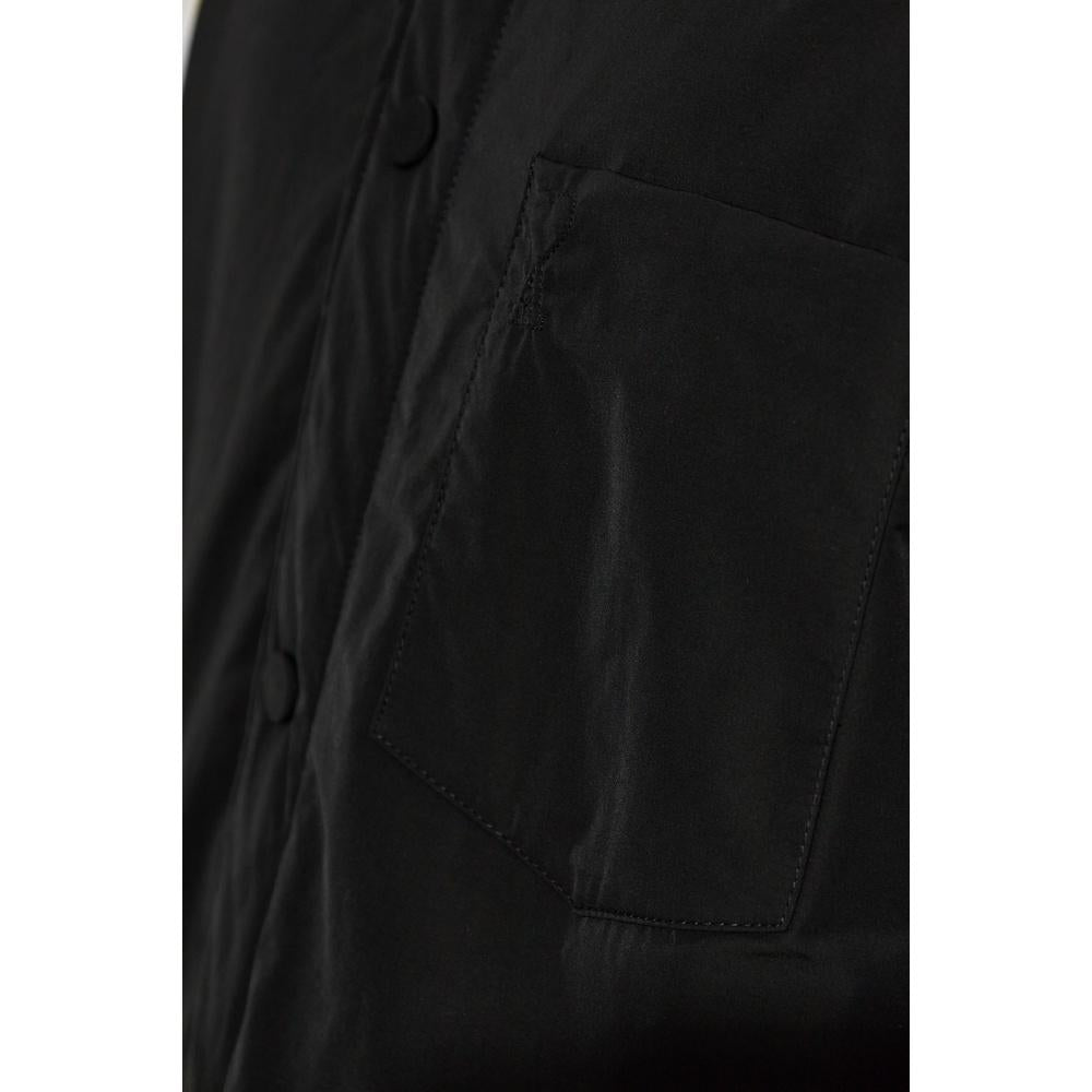 AMI Black Padded Shirt Jacket for Men