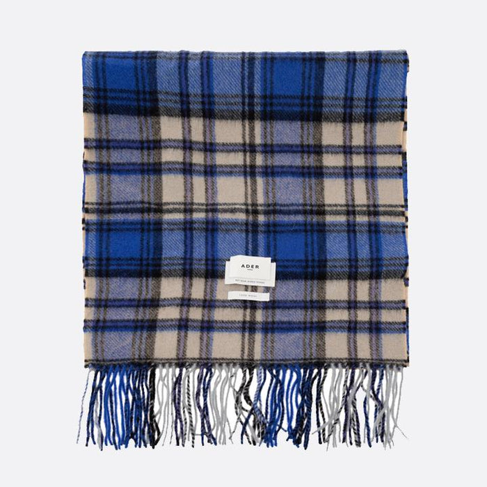 ADER ERROR Levinte Plaid Scarf Z Blue Unisex BMADFWAC0401BL