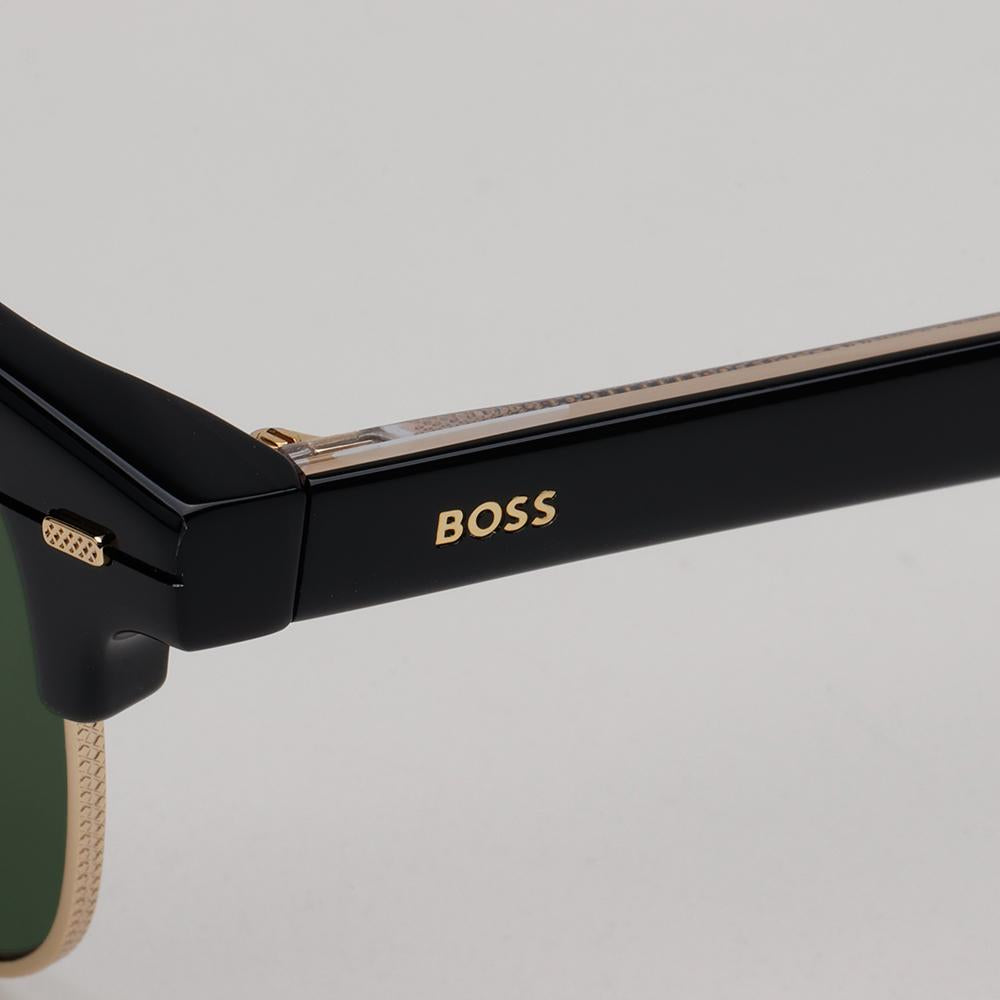 HUGO BOSS Black Semi-Rim Rectangle Sunglasses Unisex BOSS1381S 2M2QT