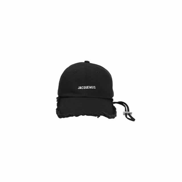 JACQUEMUS La Casquette Artichaut Black Unisex Baseball Cap