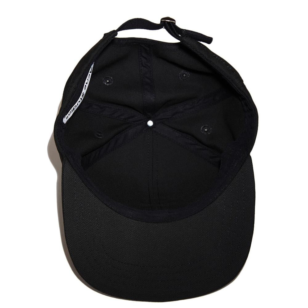 Acne Studios Logo Patch Black Cotton Baseball Cap