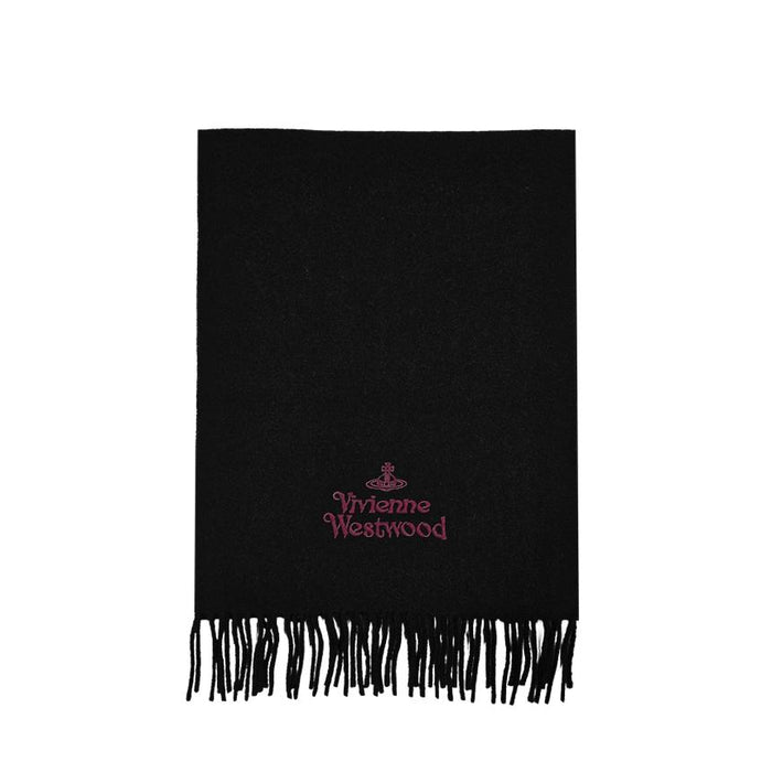 Vivienne Westwood Wool Scarf Black Unisex