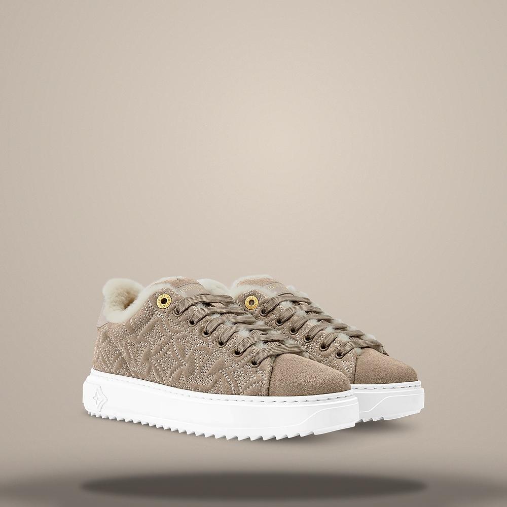 Louis Vuitton Time Out Sneakers Beige Low-Top Men’s 1AIDHG