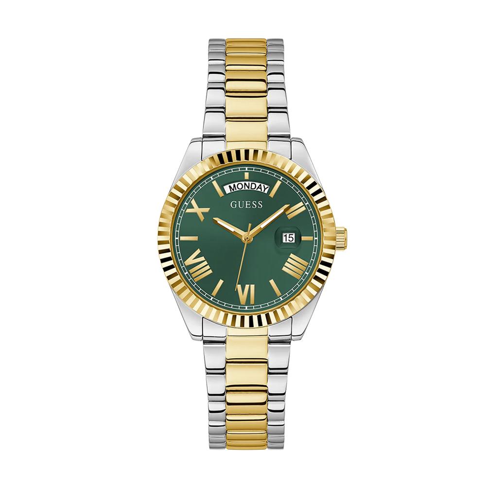 Guess Gold Green Metal Watch GW0308L5
