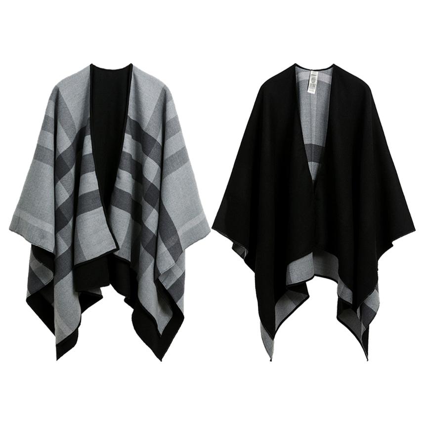 BURBERRY Women's Reversible Poncho Cape 40294061 40294041 40294051