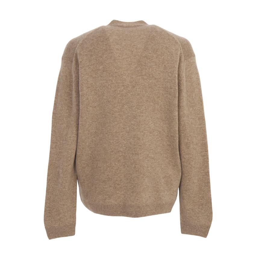 Maison Kitsune Fox Head Wool Knit Cardigan for Men