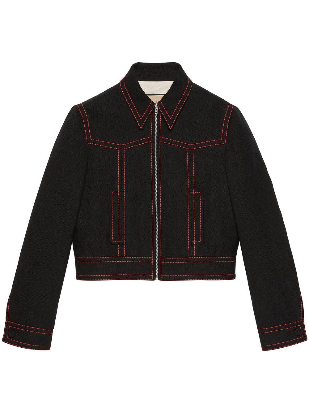 GUCCI Black Wool Blazer Jacket