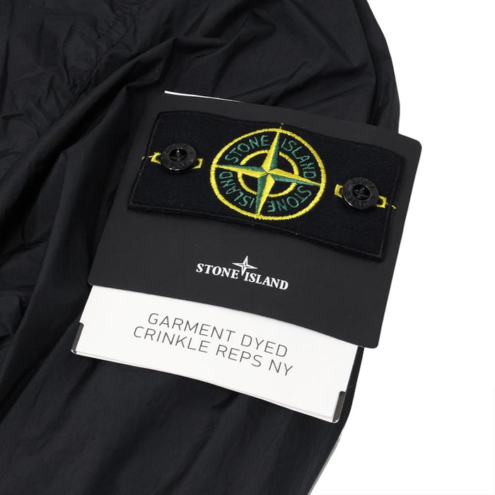 STONE ISLAND Crinkle Reps Nylon Hooded Zip Jacket Black Men