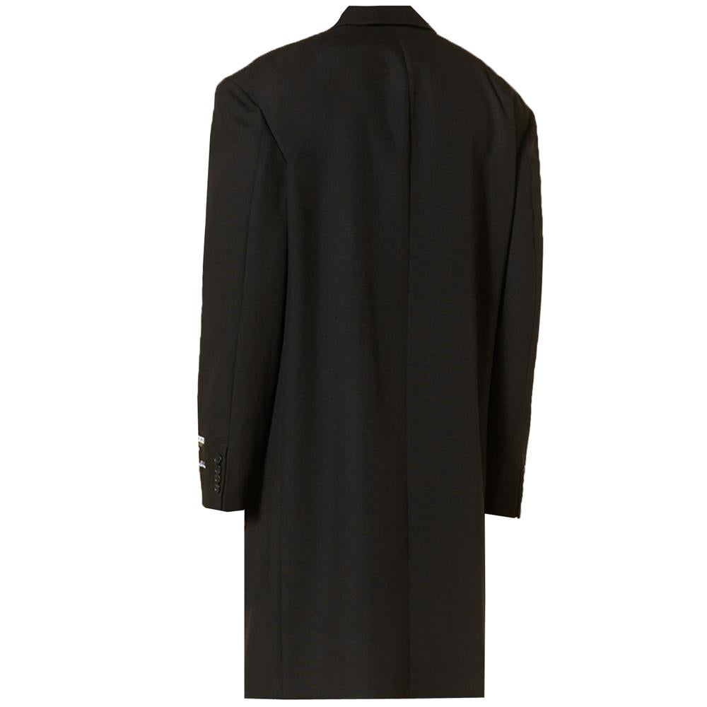 Acne Studios Double Breasted Oversized Wool Coat Black