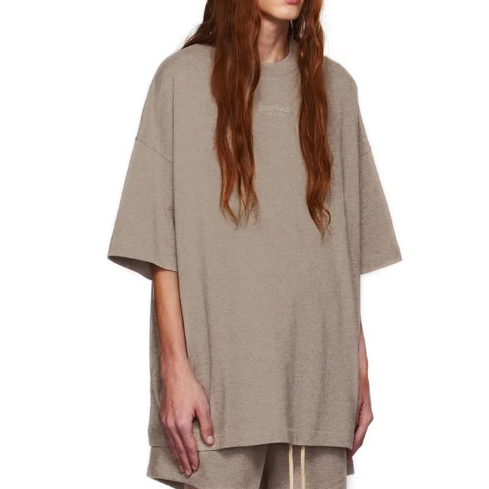 Fear of God Essentials Small Logo Beige T-Shirt