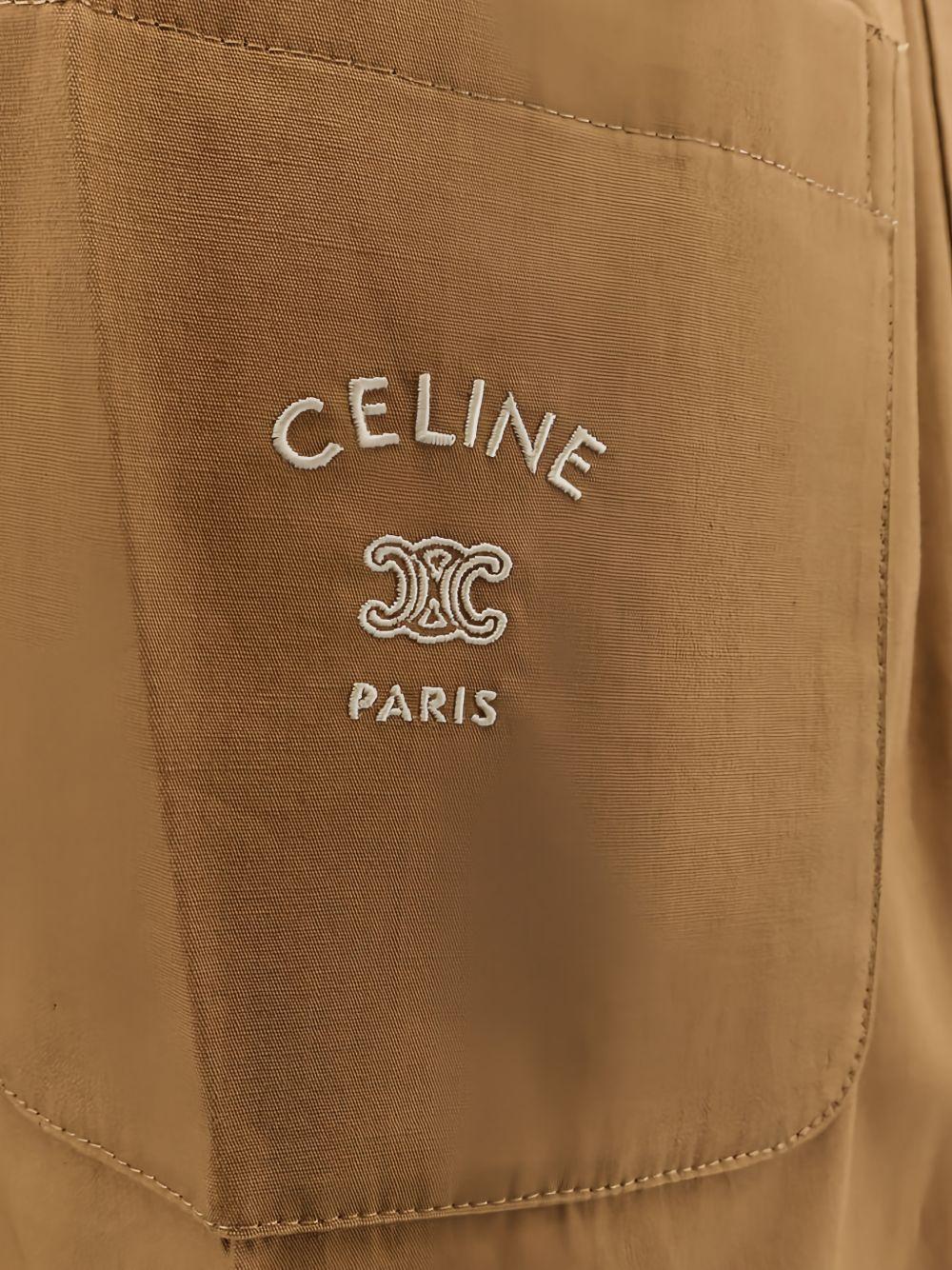 CELINE Black Wool Dress Suit Pants Men