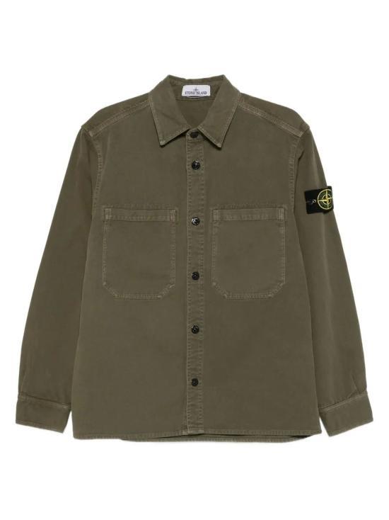 STONE ISLAND Cotton Overshirt Long Sleeve Shirt K2S15 S0184 V0154