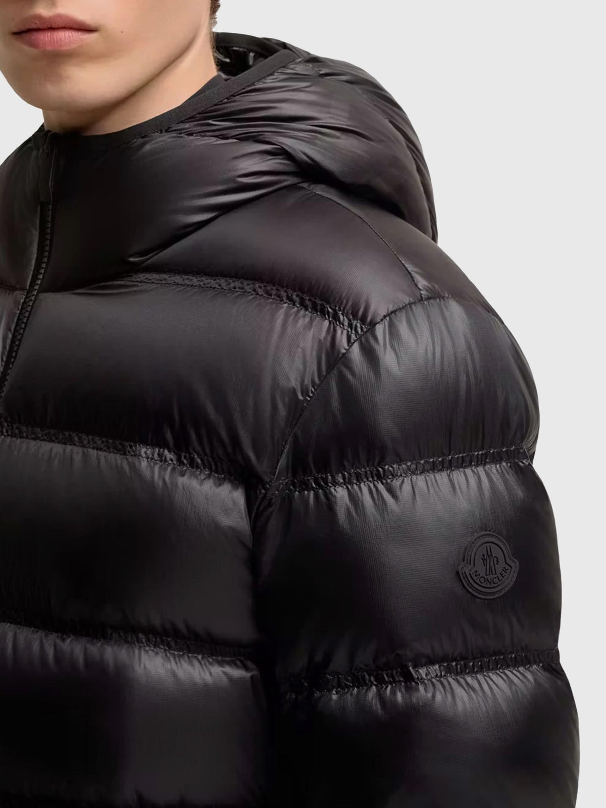 Moncler Black Down Puffer Jacket for Men