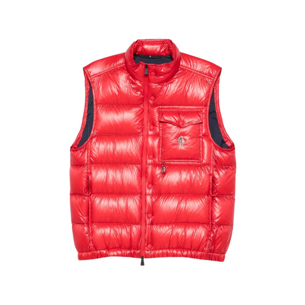 Moncler Down Puffer Vest Men’s Navy Nylon Sleeveless Jacket