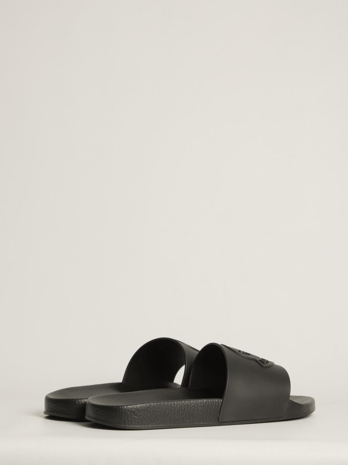 Moncler Black Logo Slide Sandals for Men