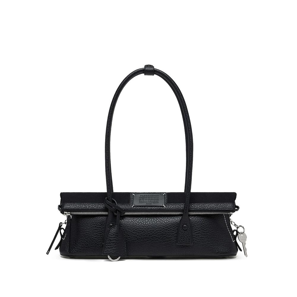 Maison Margiela Black Leather Shoulder Bag