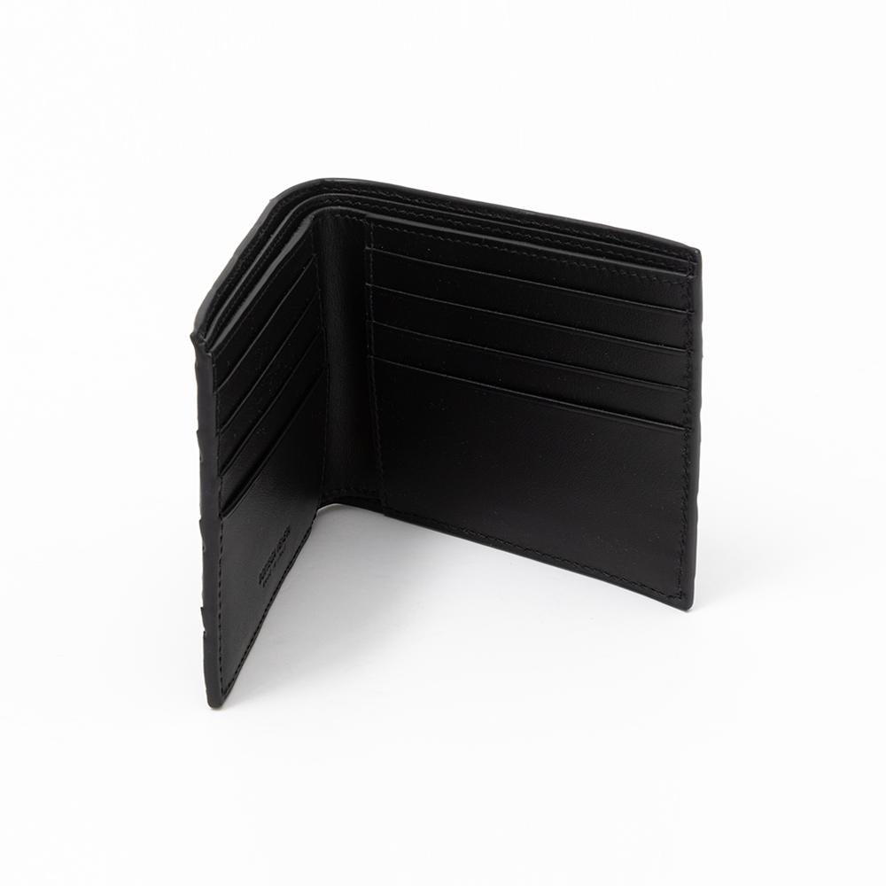 Bottega Veneta Intrecciato Black Leather Bifold Wallet