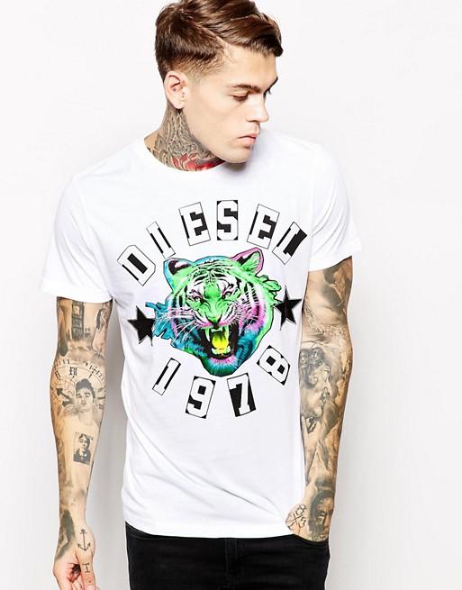 DIESEL The King Graphic Cotton T-Shirt for Men