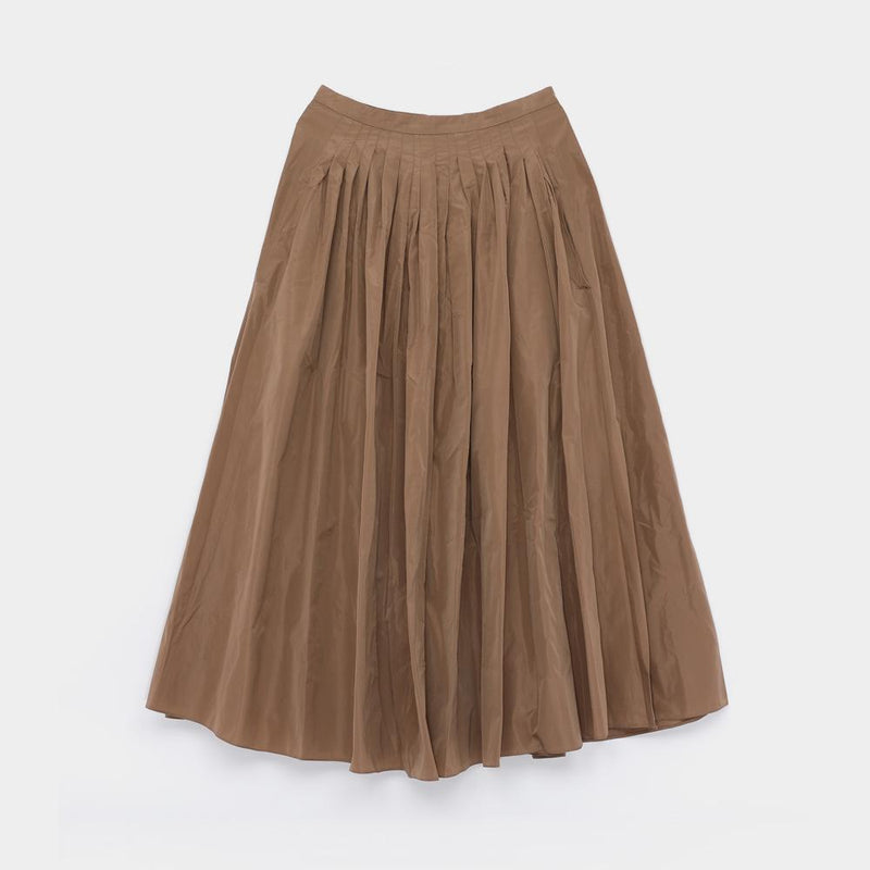 Max Mara Pleated Taffeta Midi Skirt Black Women’s 2529106041000 038