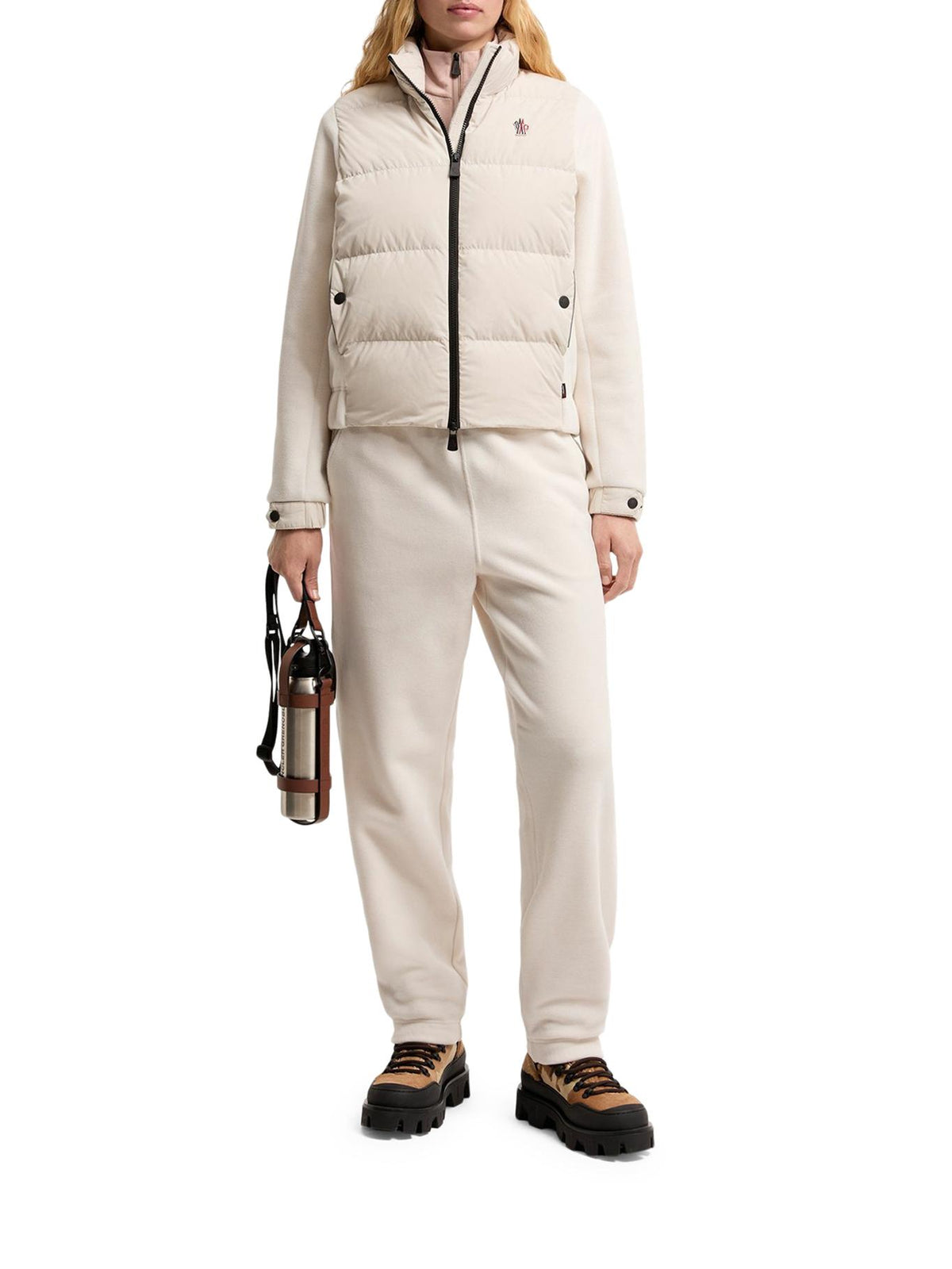 Moncler Light Beige Down Puffer Jacket for Women