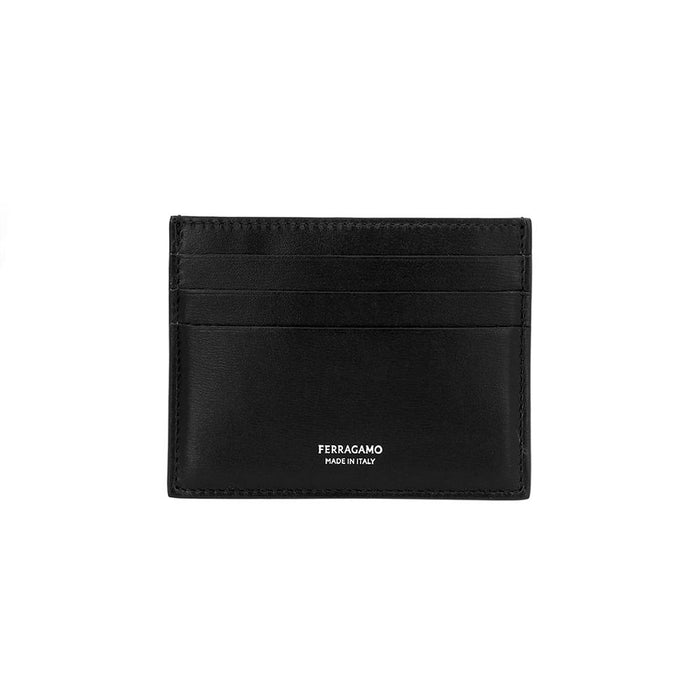 Ferragamo Logo Leather Card Holder Wallet for Men 0772114