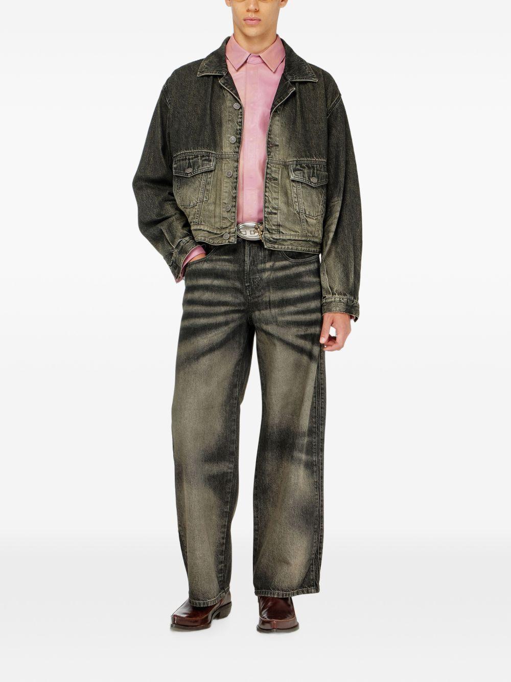 DIESEL Blue Denim Straight-Leg Jeans for Men