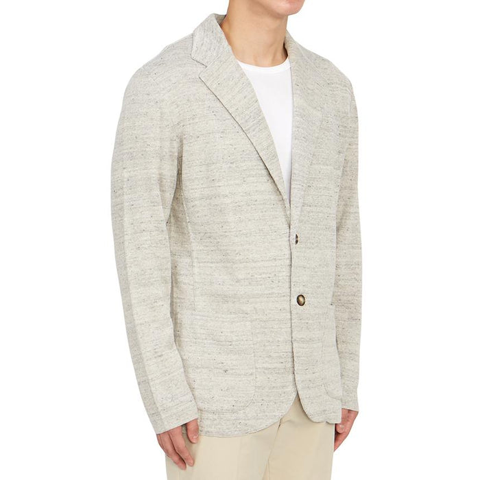 LARDINI Men’s Knit Cardigan Jacket Navy