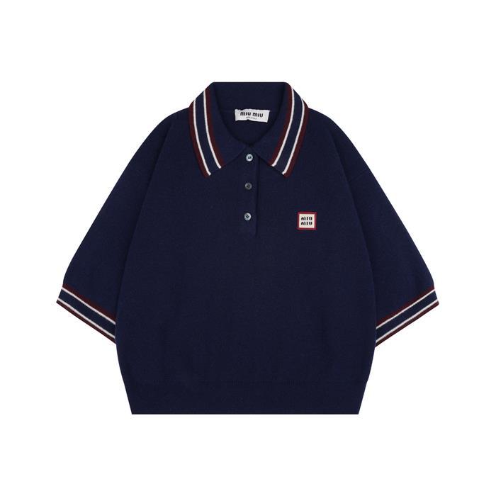 Miu Miu Wool Cashmere Polo Sweater MMLA28 158Z F0124