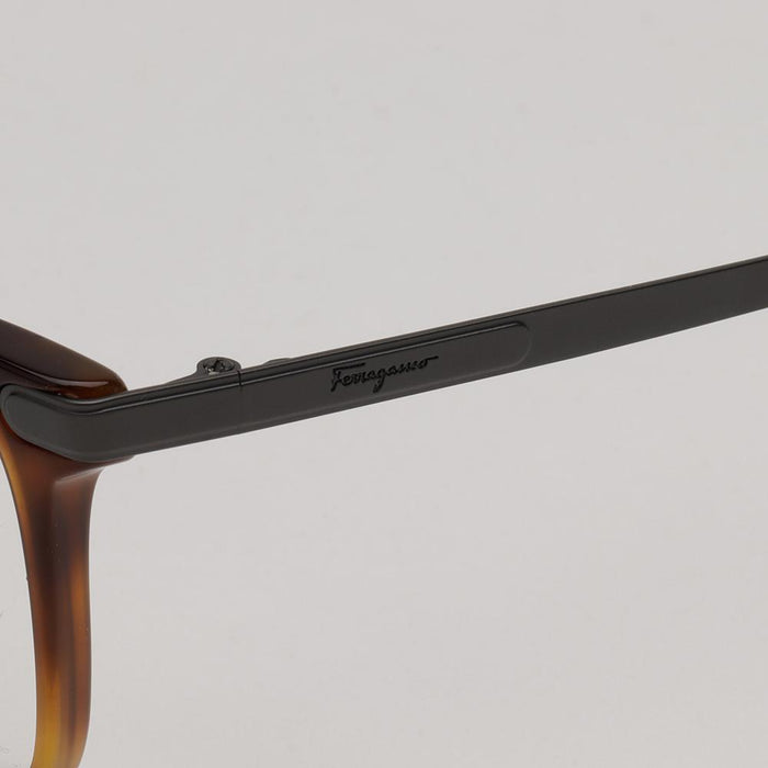 Ferragamo Transparent Tortoise Lightweight Square Acetate Eyeglasses SF2877 068