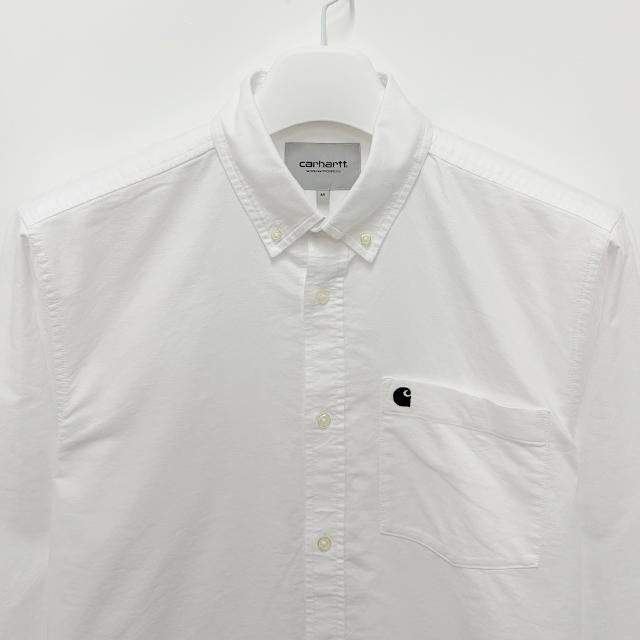 CARHARTT WIP C Logo Oxford Long Sleeve Shirt I030799 12HXX