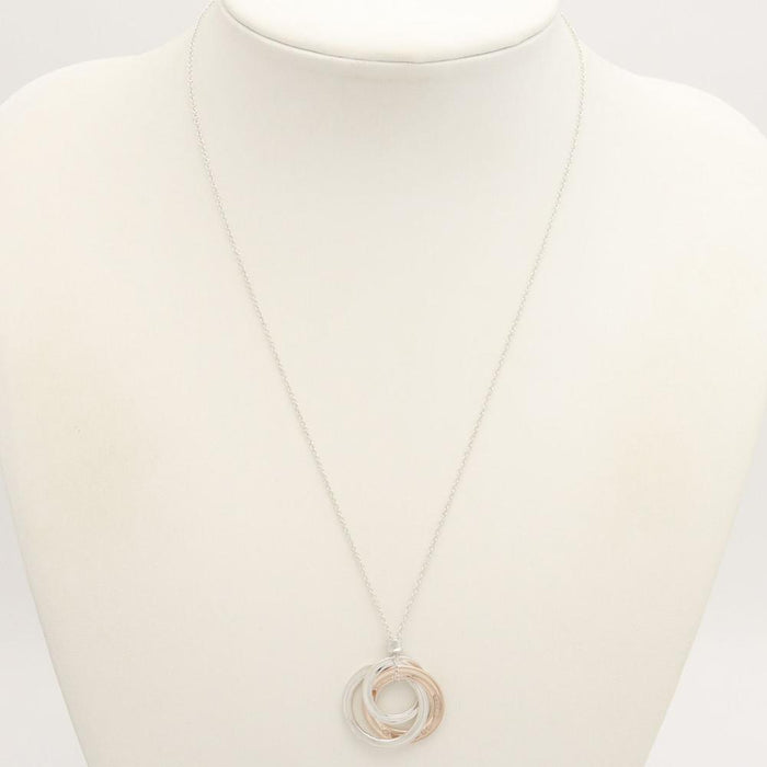 Tiffany & Co 925 Silver and Rubedo Trinity Pendant Necklace 92 5