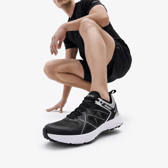 Herno Lamina x Scarpa Men’s Low-Top Sneakers Black Leather