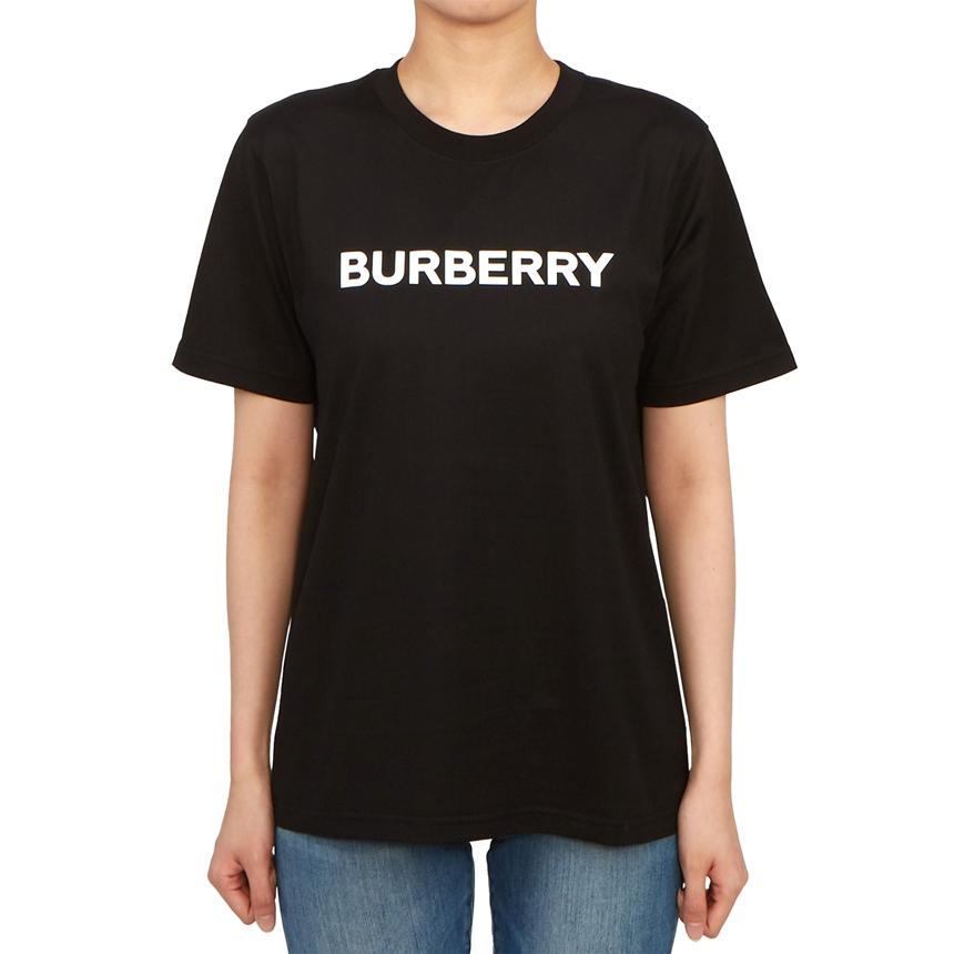 BURBERRY Black Cotton Short Sleeve T-Shirt Women’s MARGOT