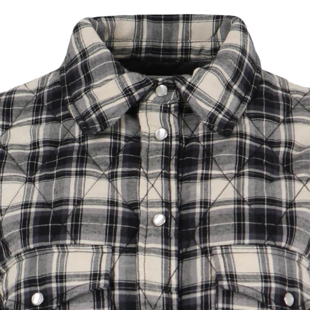Isabel Marant Mysen Overshirt Jacket Ecru Black