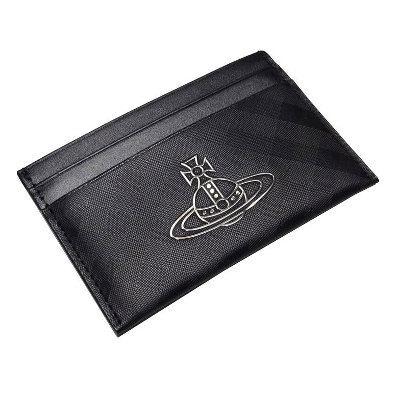 Vivienne Westwood Metal Logo Flat Card Holder Wallet Unisex 5403000FM L009A N401