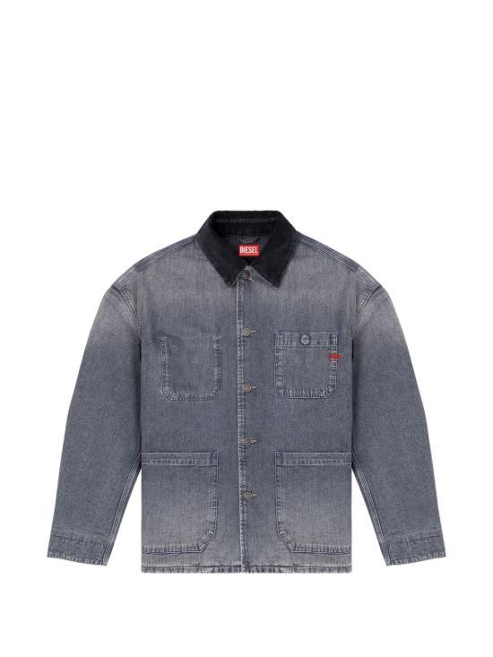 DIESEL Blue Denim Trucker Jacket for Men A2072609N8307 DOM